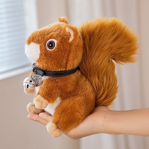 仿真松鼠造型毛绒玩具摆件模型