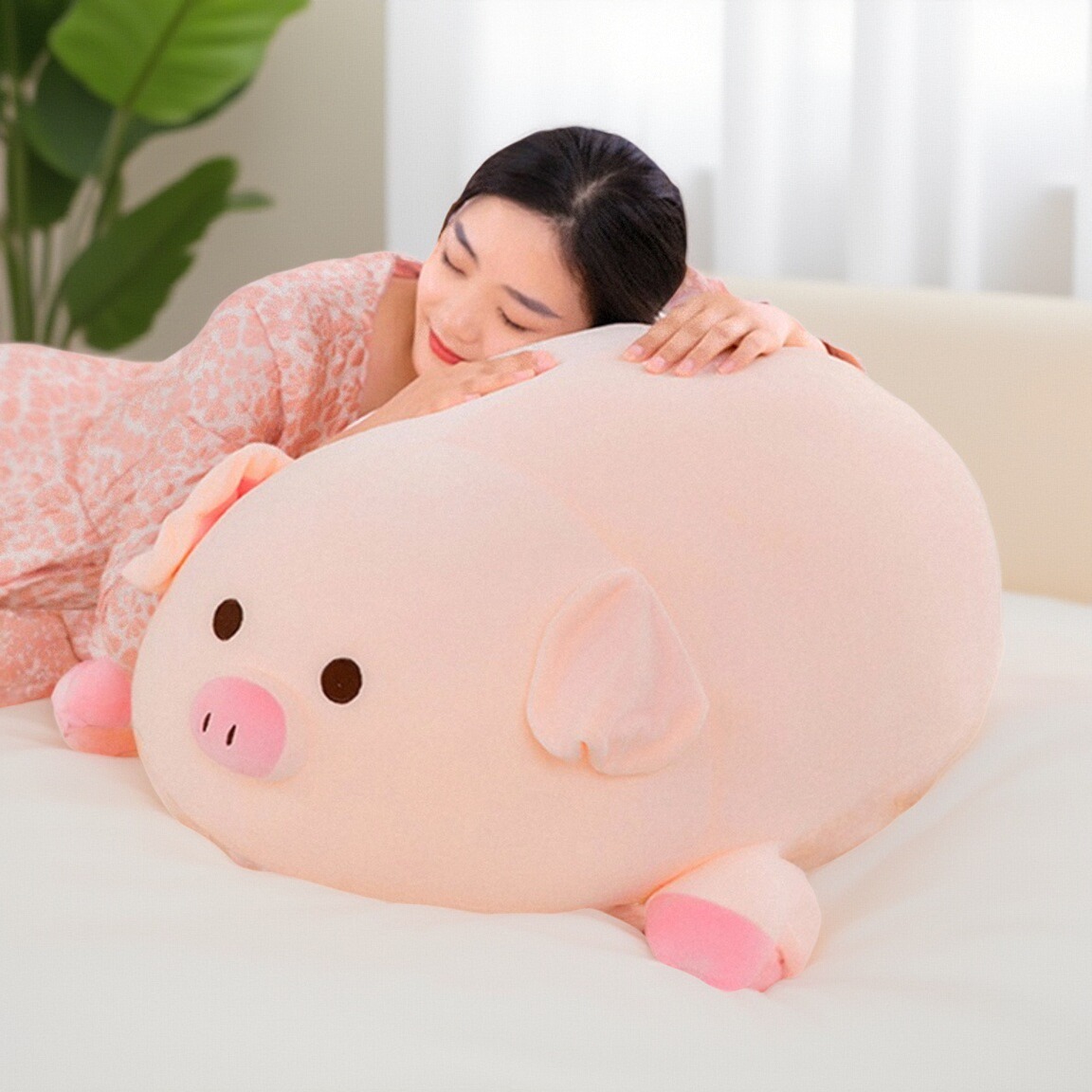 可爱超柔呆萌猪猪公仔