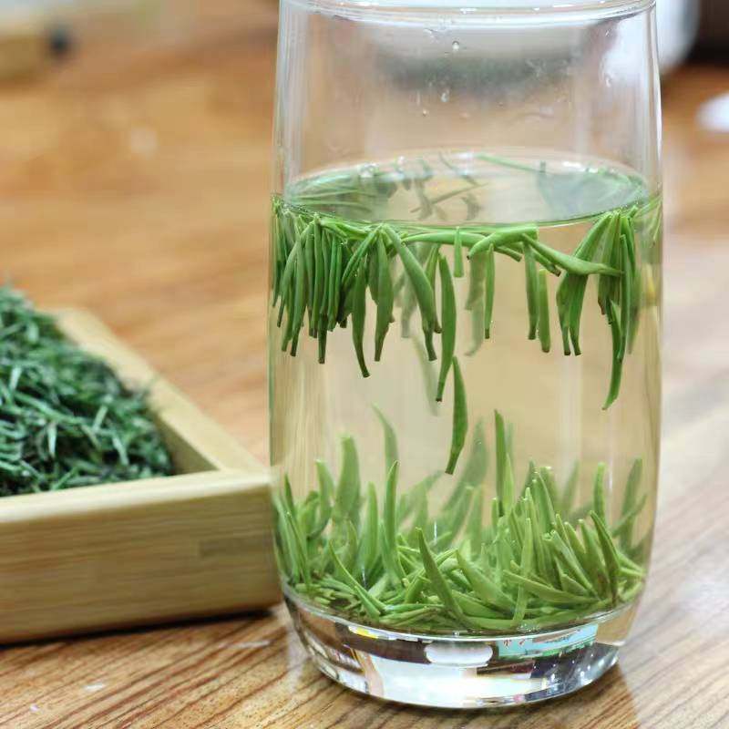 2023新茶绿茶湖北十堰剑茶箭茶雀舌春茶高山竹溪贡芽铁盒100g包邮