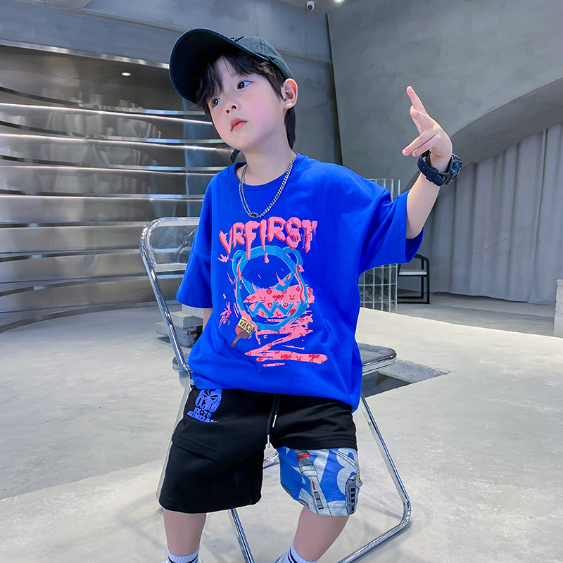 2023夏季童装男短袖t恤