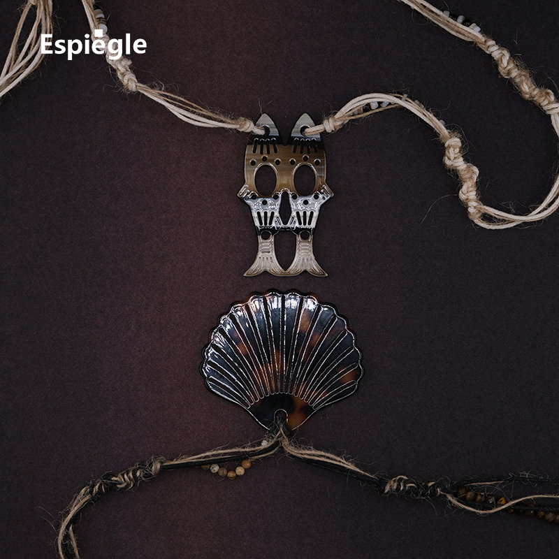 【新品登陆】Espiegle三文鱼与白天的眼睛贝壳三文鱼编珠长项链