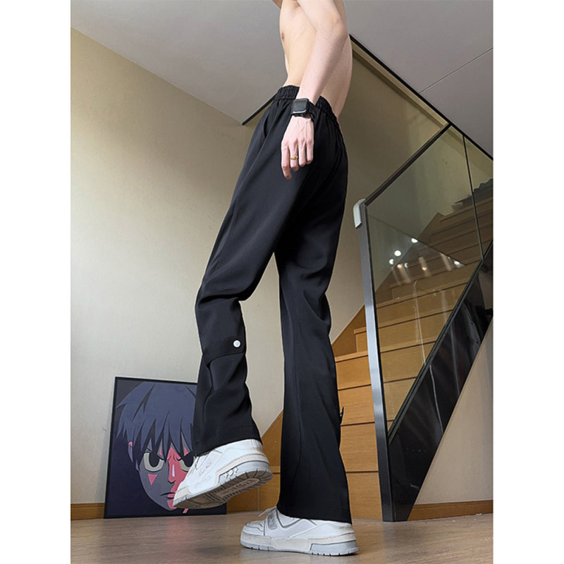 美式冰丝西裤男款垂坠感