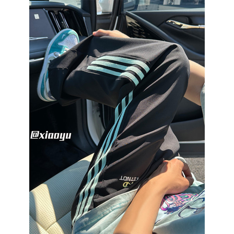 美式f2ocus条纹伞兵冲锋裤男