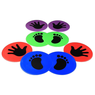 儿童幼儿园跳房子拳击搏击脚掌手掌地标垫步伐训练器材标志碟