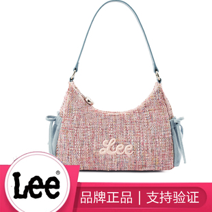 Lee秋冬牛仔帆布云吞包大容量单肩背包通勤上课包托特包