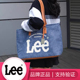 Lee 2025硬底大容量牛仔帆布托特包女大学生旅行上课通勤妈咪包