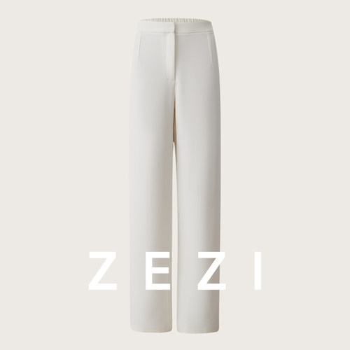 zezi三醋酸直筒休闲裤显瘦阔腿裤