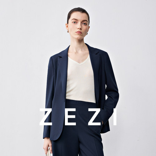 zezi羊毛西装外套2025新款西服女