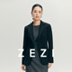 针织外套弹力修身 zezi美利奴羊毛西装 女春秋新款 显瘦通勤简约西服