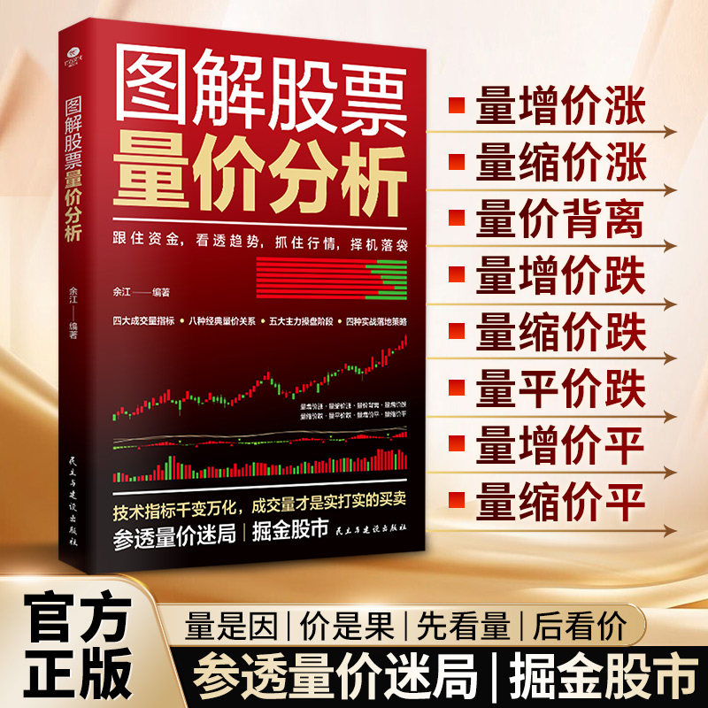 正版图解股票量价分析实盘解析股票量价关系识别股票价格波动与成交量起伏之间的勾稽关系交易方法与技巧穿透实战案例股票投资书TC