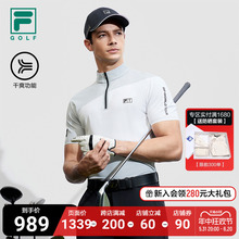 GOLF斐乐男子针织短袖 衫 2024春季 新款 高尔夫运动基础速干T恤 FILA