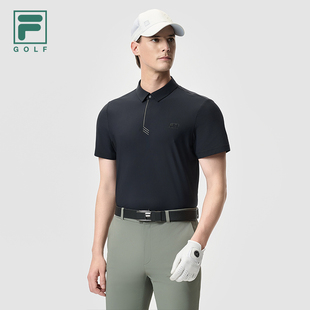 运动基础上衣 FILA 斐乐官方高尔夫男子针织短袖 POLO衫 2025夏新款