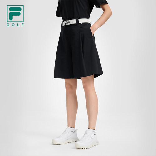 FILA 斐乐高尔夫官方女裤梭织短裤2026秋季新款宽松五分运动裤子