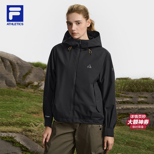 FILA斐乐女梭织连帽外套