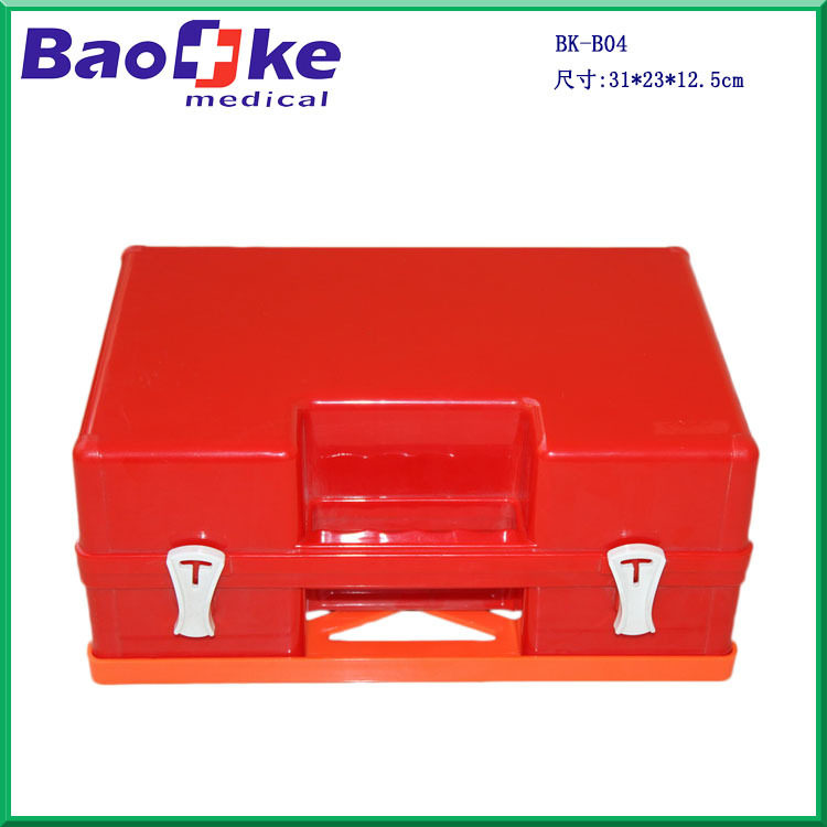 ABS急救箱塑料急救箱家用药箱挂墙出口护理箱家庭箱厂家B04