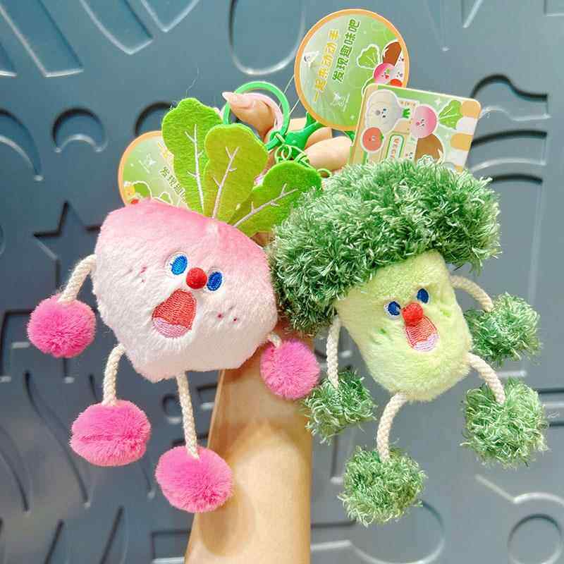 抽拉尖叫水果蔬菜毛绒挂件玩具小号可爱玩偶幼儿园儿童礼物小礼品