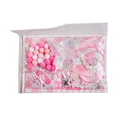 痛包diy材料套装复古装饰小食量扎包装饰谷子填充物背景纸蝴蝶贴