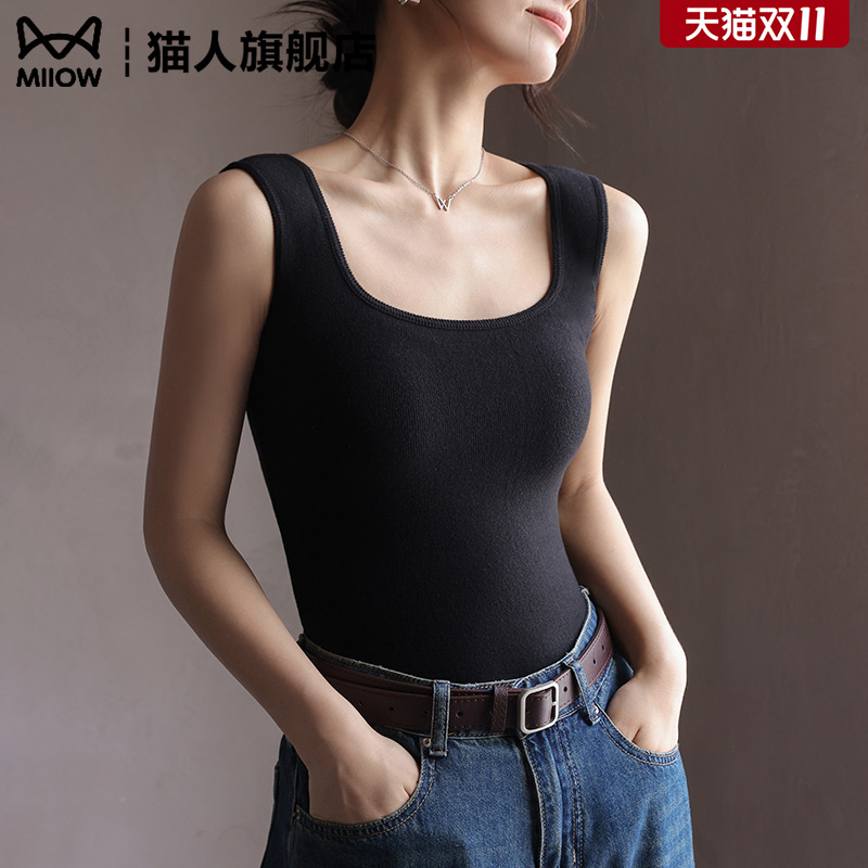 德绒保暖背心女加绒加厚