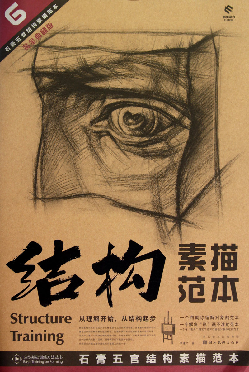 结构素描范本(6石膏五官结构素描范本黄金典藏版)/造型基础训练方法