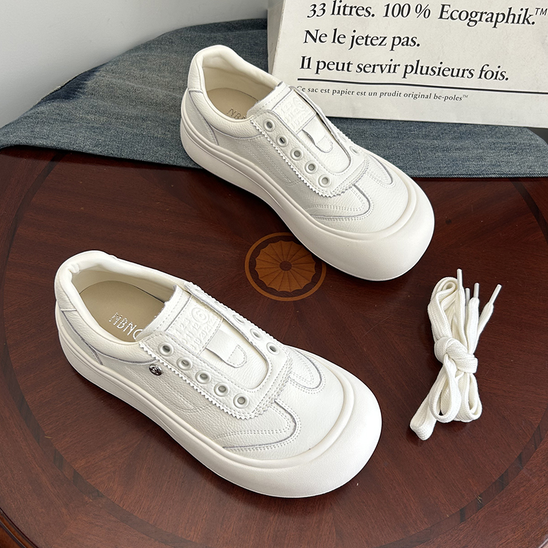 真皮软底小白鞋女鞋2025新款板鞋