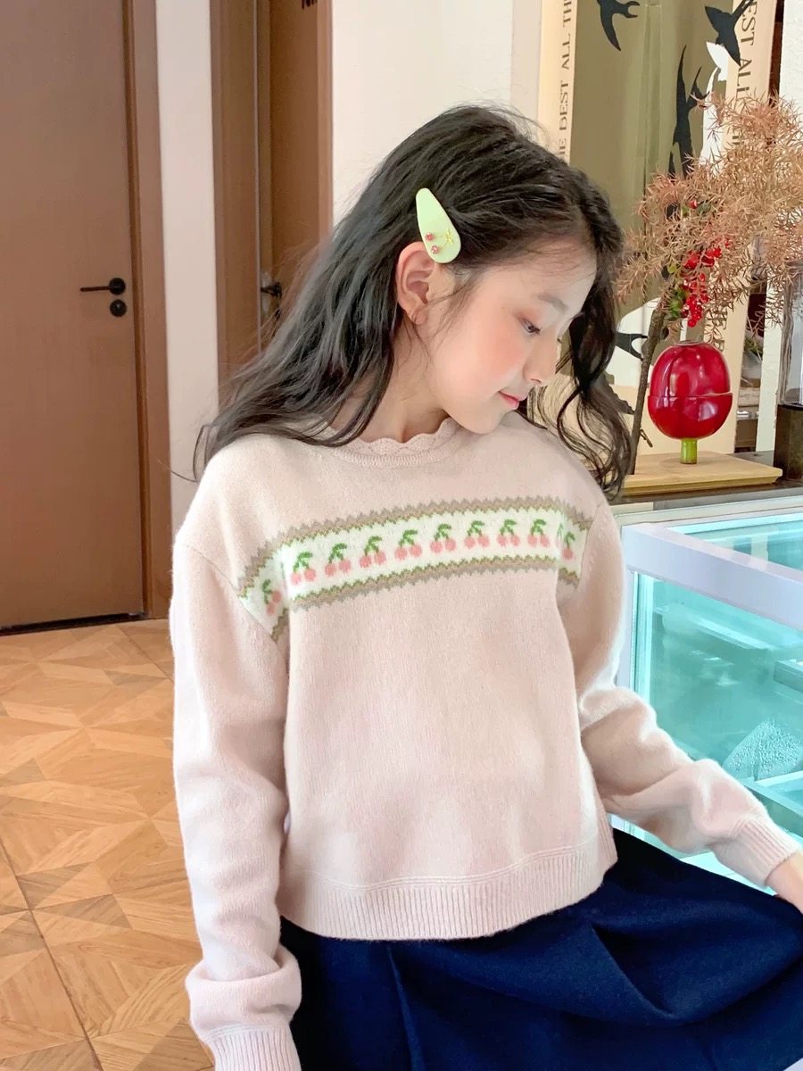 秋冬季新款儿童套头女童洋气针织毛衣柔软细腻可贴身,童装/婴儿装/亲子装,套装,淘宝优惠券,粉丝福利购,淘宝优惠卷