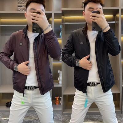 秋季男士薄款潮流百搭连帽夹克