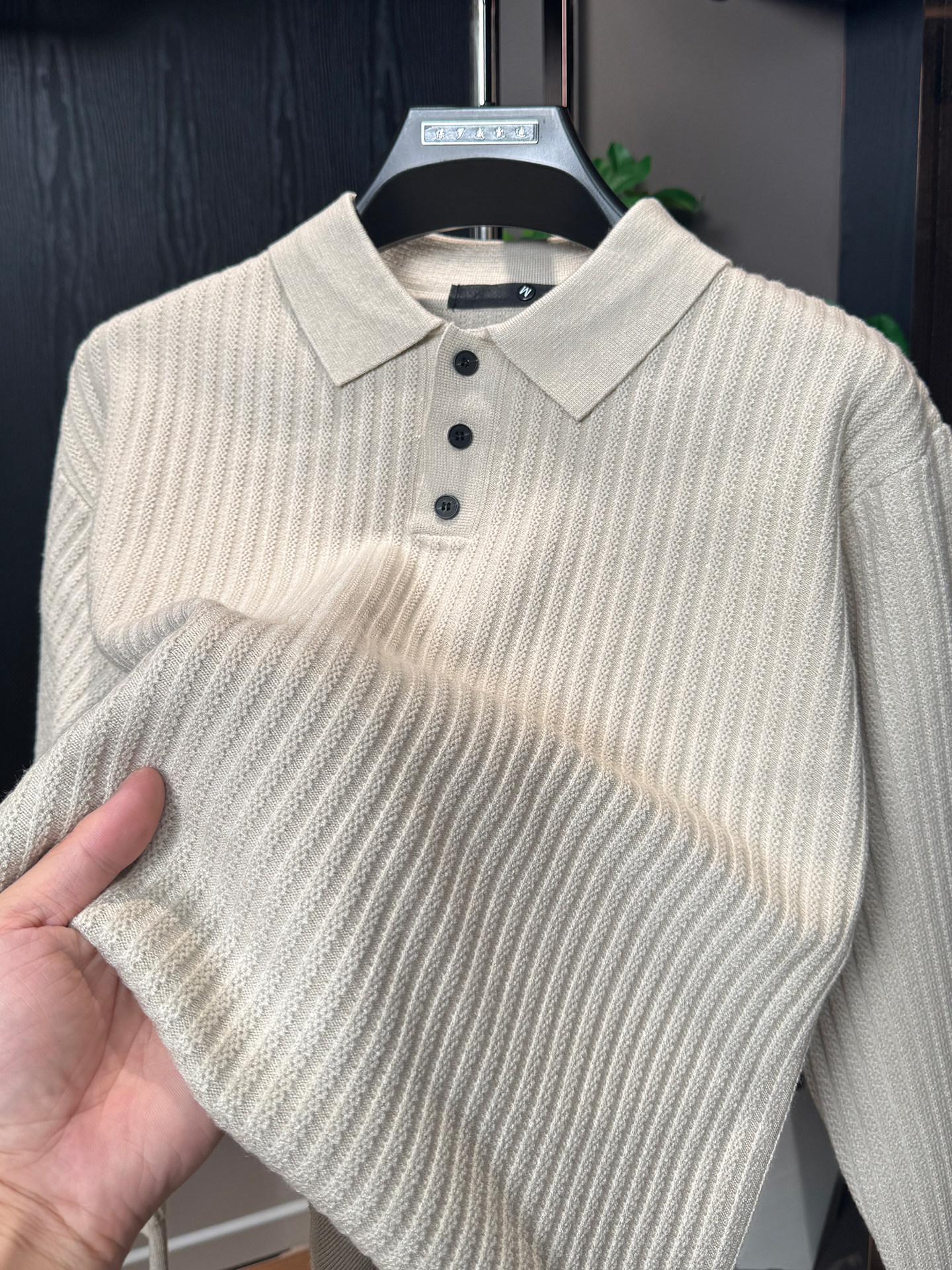 英伦风翻领针织衫毛衣男2025新款秋冬薄款休闲打底高级感内搭上衣