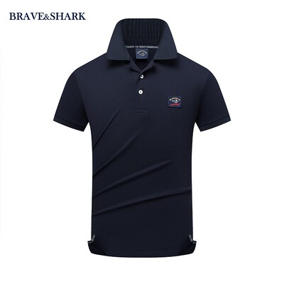 BRAVE&SHARK/勇士鲨鱼26夏季新款大码男士POLO衫简约高级休闲商务
