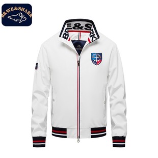 立领夹克时尚 男士 百搭休闲轻奢高级感 勇士鲨鱼25新款 BRAVE&SHARK