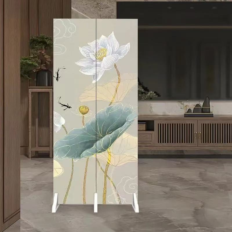 中式屏风隔断墙折叠移动