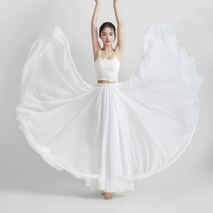 1080度天丝大摆裙~古典舞练功服舞蹈服女飘逸仙气大摆裙演出服