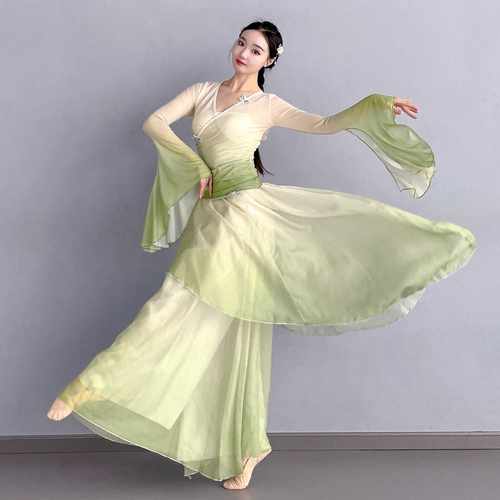 绝美气质飘逸中国风古典舞舞蹈服