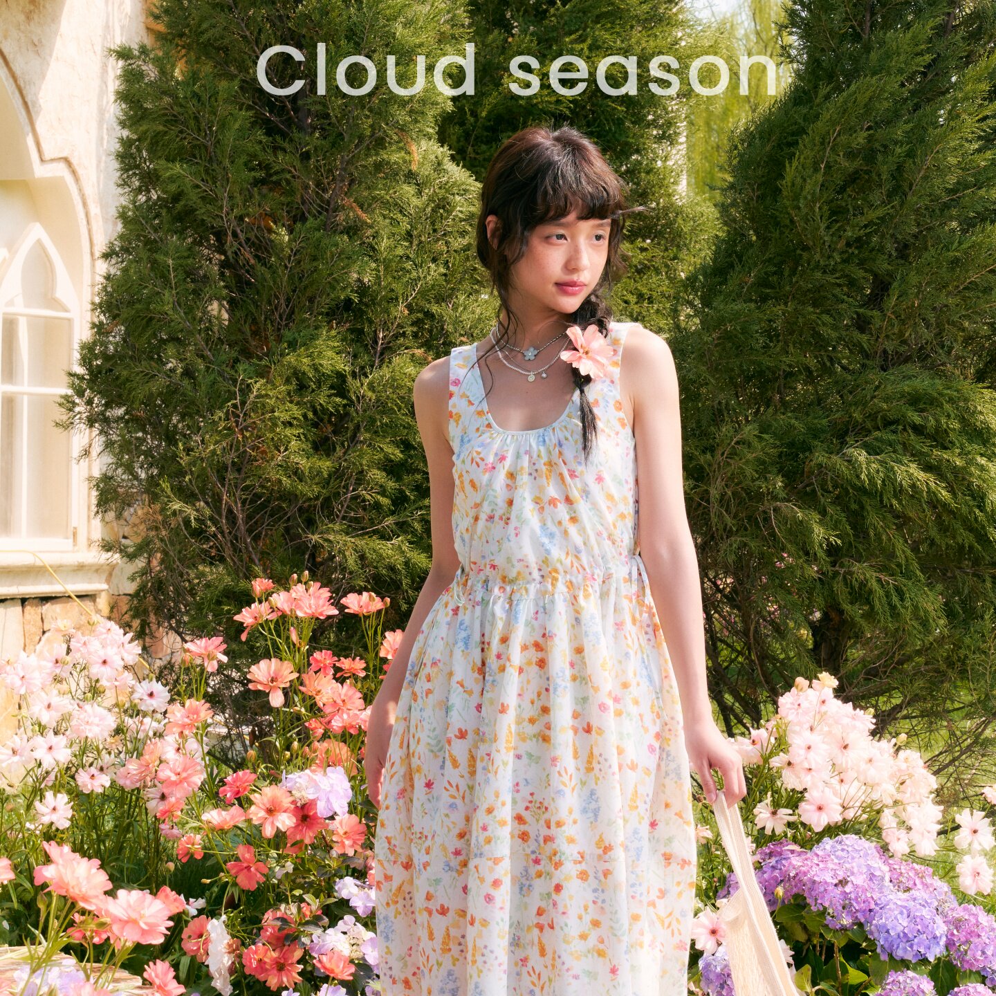 CLOUDSEASON豆蔻年华碎花连衣裙