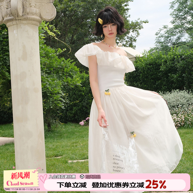 CLOUDSEASON黄樱桃连衣裙