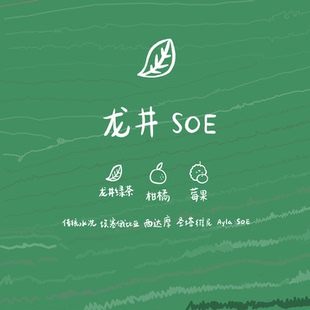 河汉咖啡龙井SOE传统水洗埃塞俄比亚中浅烘意式咖啡豆茶橘风味