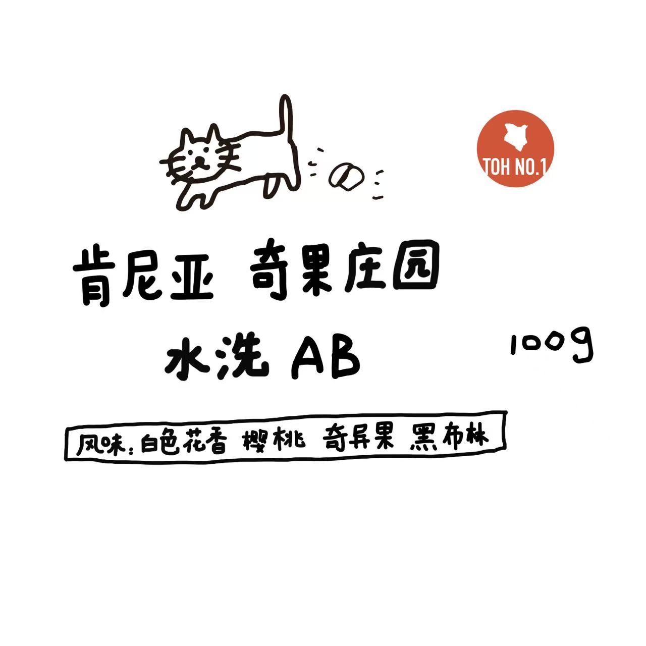 河汉肯尼亚奇果庄园浅烘咖啡豆