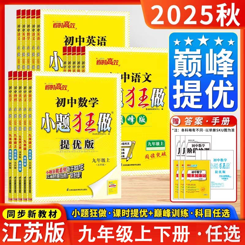 2025版小题巅峰九年上册语文数学