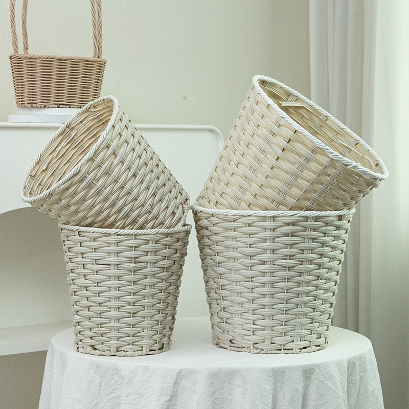 韩系梦幻白色超大仿藤花篮浪漫花束插花篮手工diy抱抱篮花艺资材,鲜花速递/花卉仿真/绿植园艺,花艺包装盒,淘宝优惠券,粉丝福利购,淘宝优惠卷