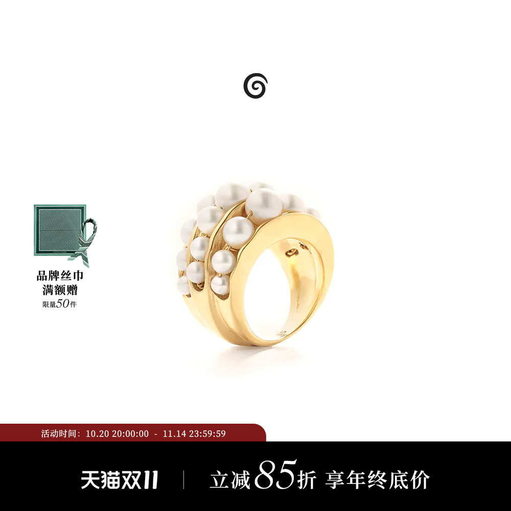 质感小众复古高级珍珠戒指