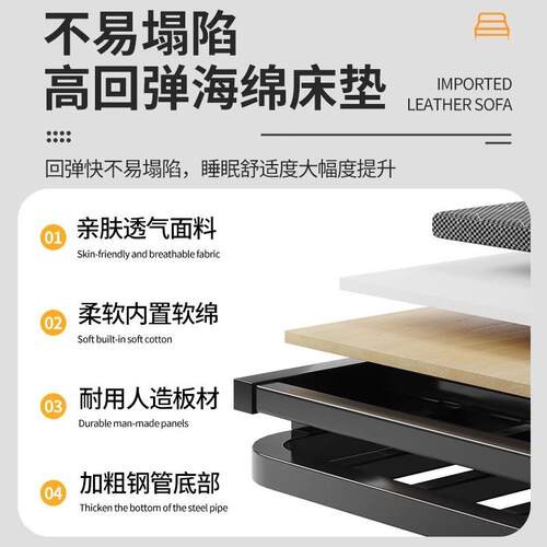 #折叠床单人床家用午休小床午睡简易床宿舍出租房加固硬板媛洛