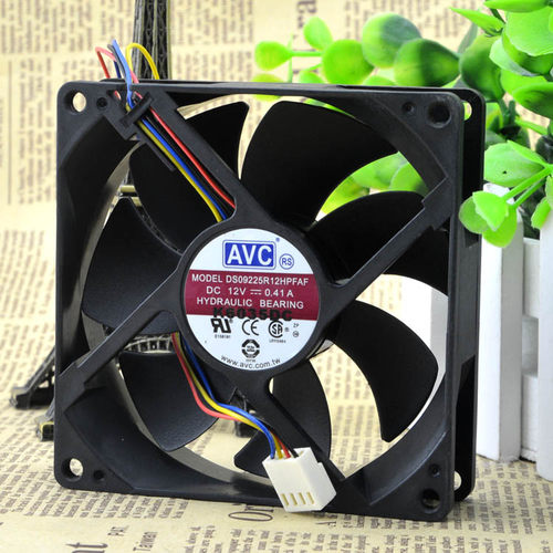 AVC 9025 9cm/厘米4针/线 DS09225R12HPFAF PWM CPU散热 机箱风扇