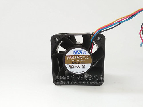 原装 AVC DB04028B12U 4028 12V 0.66A 4厘米 4线PWM 服务器风扇