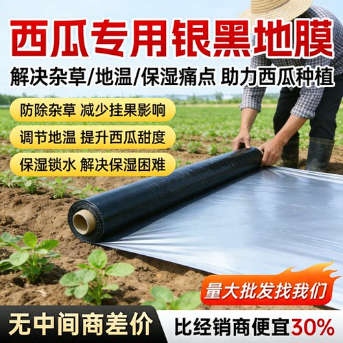 银黑双色地膜打孔带孔农业种植膜