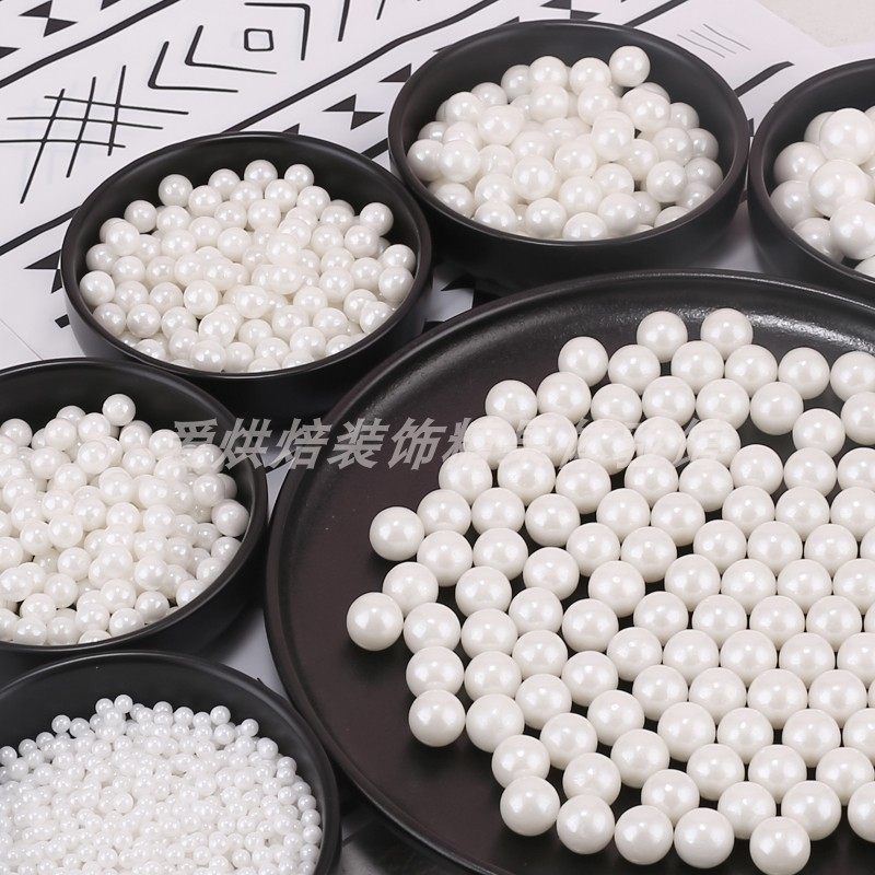 500g白色珍珠糖珠装饰糖果婚礼蛋糕节日气氛冰淇淋甜甜圈装饰糖果,粮油调味/速食/干货/烘焙,其他烘焙半成品,淘宝优惠券,粉丝福利购,淘宝优惠卷