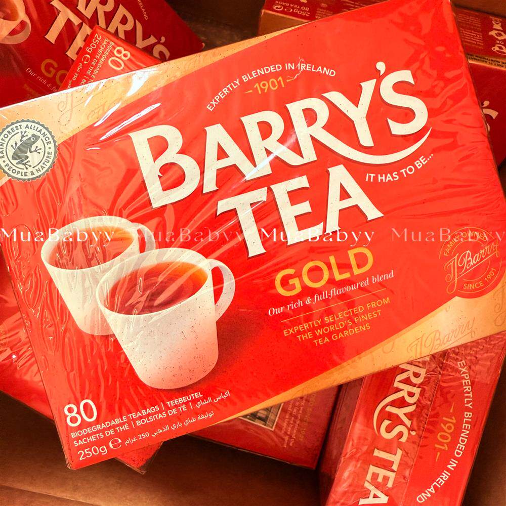 英国爱尔兰早茶Barry Tea Gold Blend 金装红茶80包250g