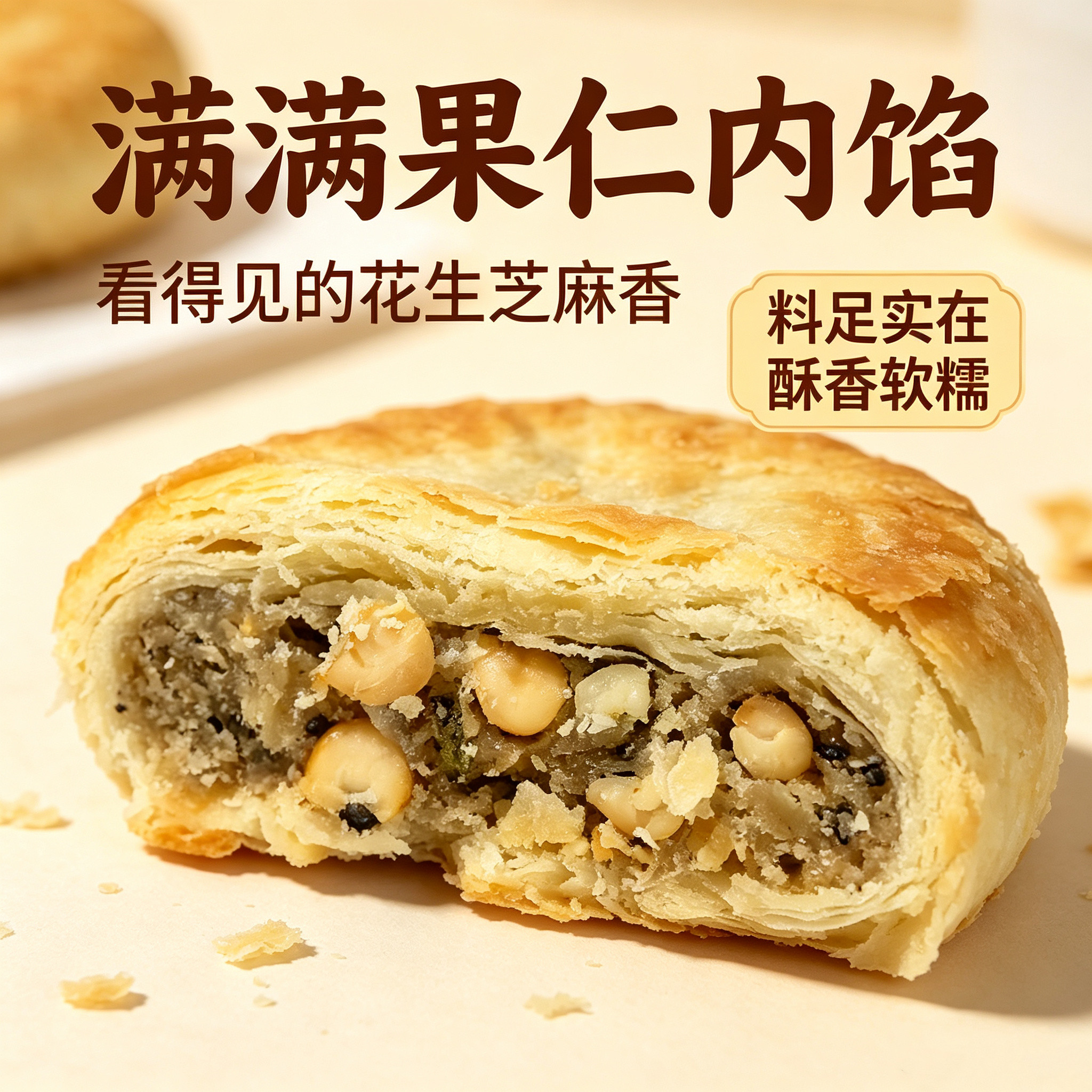 德远兴老式酥皮葱油饼生油月饼80g/个中秋节送礼糕点湖南湘潭特产