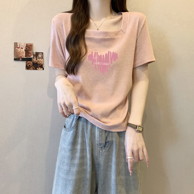 慵懒风胖mm遮肉宽松打底衫女