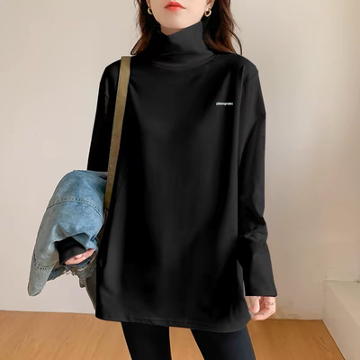 小个子加厚款德绒打底衫女秋冬