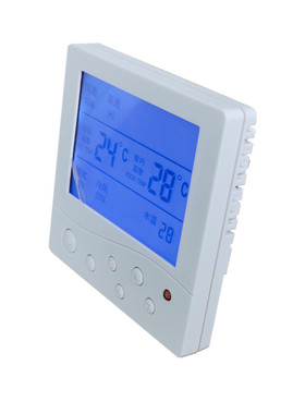 K8001双探头风机盘管温控器 煤改电控制室温和水温空调温度控制器