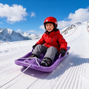 滑雪板坐垫大人儿童加厚成人户外加大抗寒滑草滑沙板单人双人雪橇